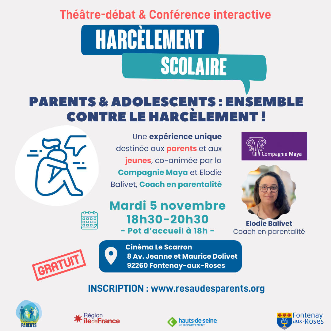 HARCÈLEMENT SCOLAIRE / Théâtre-débat & Conférence interactive