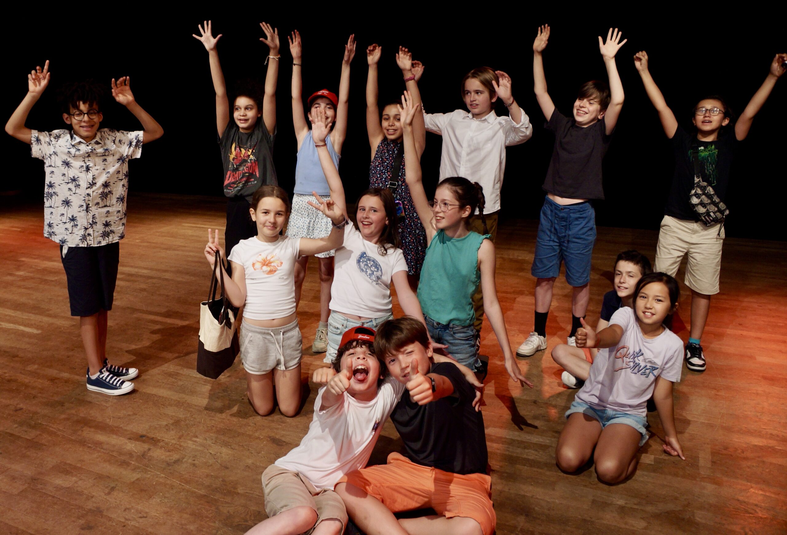 Le spectacle de fin d'année du cours de théâtre des enfants de la compagnie maya