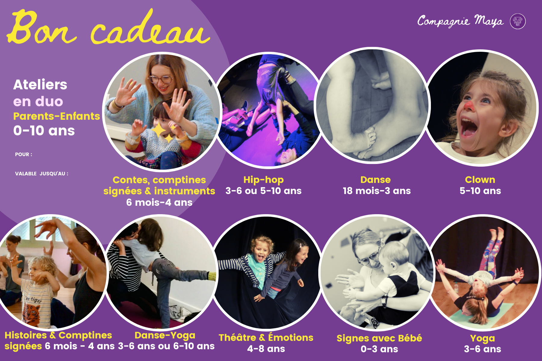 Bon Cadeau de la compagnie maya Bon Cadeau de la compagnie maya