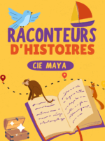 RACONTEURS D’HISTOIRES de la compagnie maya Lecture théâtralisée. Un livre, des enfants, des petits et des grands, du théâtre, des voix et des personnages ! Une lecture théâtralisée pleine d’interactions, d’images et de rêves, rythmée de petits instruments de musique pour ensuite plonger dans un bain de livres et s’immerger dans la magie de la littérature jeunesse. Public / Durée : : Crèches & Maternelles 30 minutes / Primaires 40 minutes