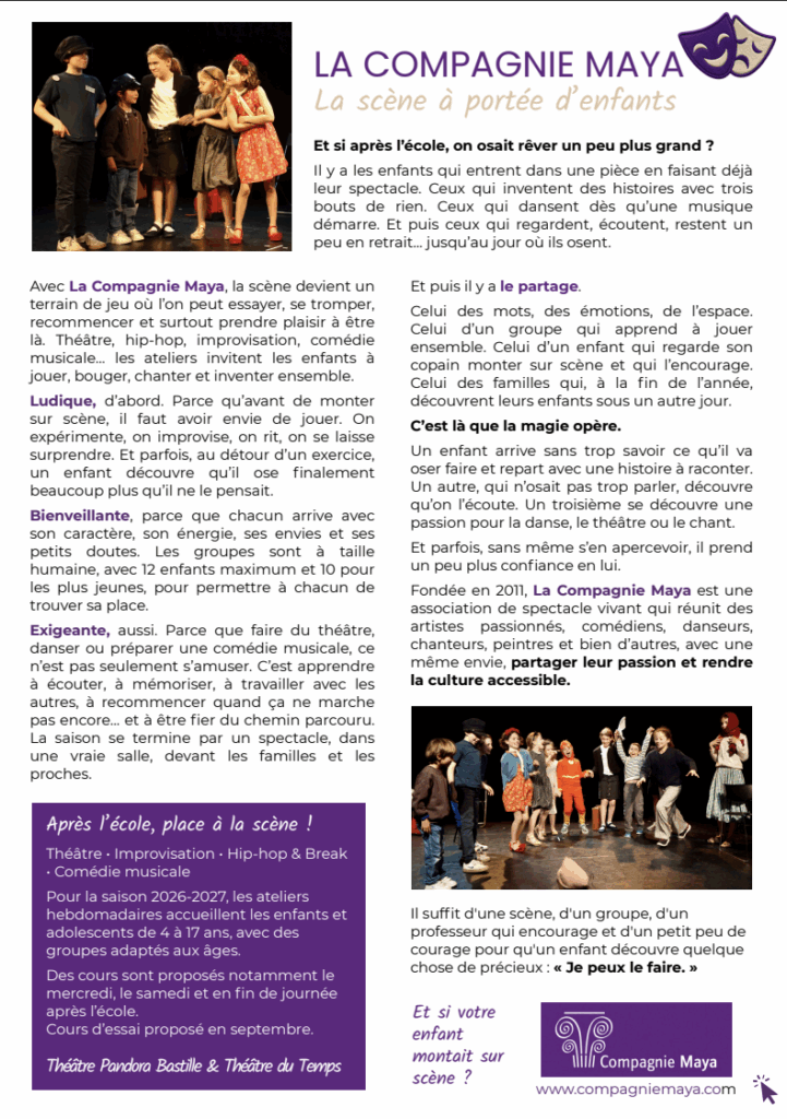 Le magazine les guides de la tribu avec la compagnie maya